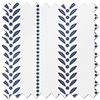 Laurel Stripe, Navy - Twist&Fit Roman Blind
